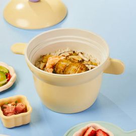 [BETTER FINGER] Kitchen Essential 6 Inch Rice Pot with 2 Lids – All-Heat Compatible, Eco-Friendly Ceramic, Cauldron Structure for Perfectly Cooked Rice, Self-Basting Lid - Made in Korea